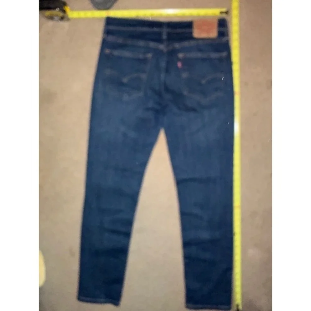 Levis 511 Slim Fit Jeans Mens 33x32 Dark Wash Indigo Denim 04511-4655 T35-28